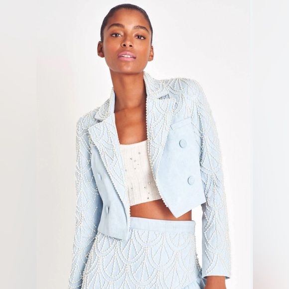 Loveshackfancy carterio cropped blazer - never worn! - Picture 1 of 6